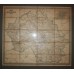 Карта московской губернии. Антикварная. Карта в паспарту и в раме. Рама 79 х 88 см.